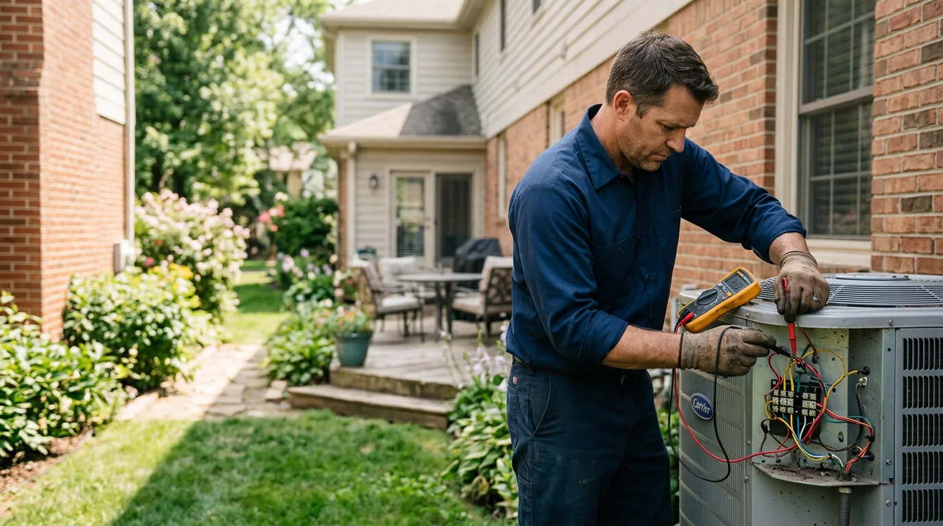 HVAC technician working near Bethel, PA